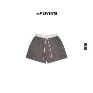 Quần Đùi Levents Sporty Plaid Cargo Shorts Kẻ Sọc Caro Hopsack