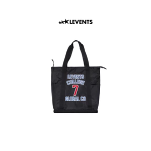 Túi Tote Levents College Nylon Tote Bag/ Black Nylon Chống Thấm