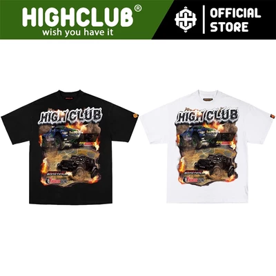 Áo Thun BIG TRUCK Tay Lỡ Unisex Nam/Nữ Đen/Trắng Cổ Tròn - HIGHCLUB Brand Chính Hãng