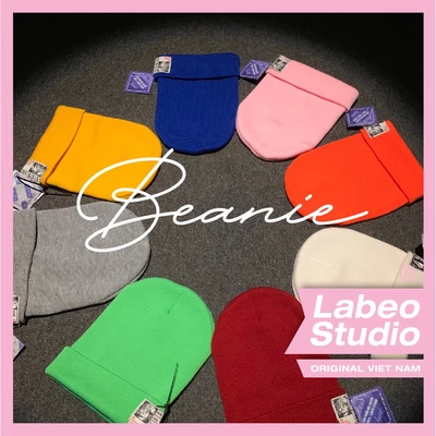 LBA05 Mũ len, beanie dài , mũ ấm đầu, local brand Labeo