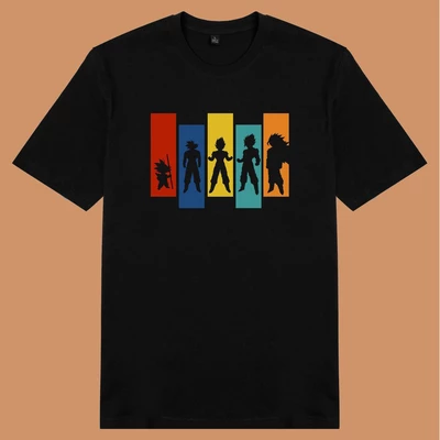 Áo thun ngắn tay unisex Chodole cho cả nam và nữ, chất liệu vải cotton in cotton in hình Dragonball - Saiyan Revolution