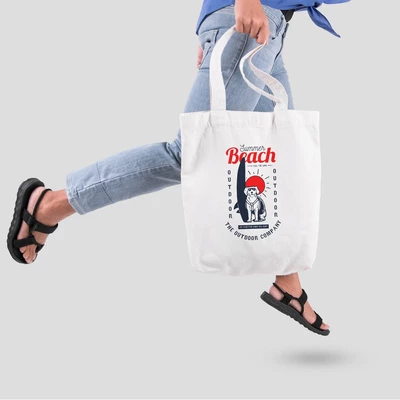 Túi vải tote bag của Chodole chất liệu túi canvas vải bố đẹp in hình độc đáo Life is better when you surf