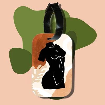 Thẻ hành lý cho túi xách balo du lịch in hình abstract body art 2 (nhiều màu)