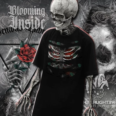 Local brand The Laughter - Áo Phông Unisex Blooming Inside 100% Cotton T Shirt