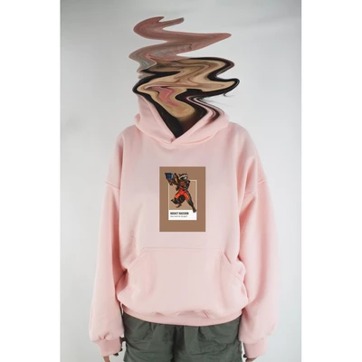 Áo hoodie unisex chodole chất liệu hoodie nỉ, đẹp form rộng cho cả nam và nữ in hình độc đáo Pantone - Rocket