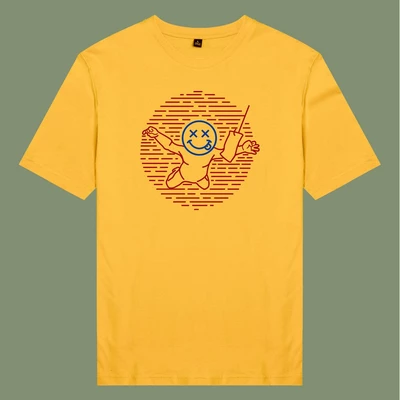 Áo thun tay ngắn unisex Chodole cho cả nam và nữ, chất liệu vải cotton in hình Nevermind
