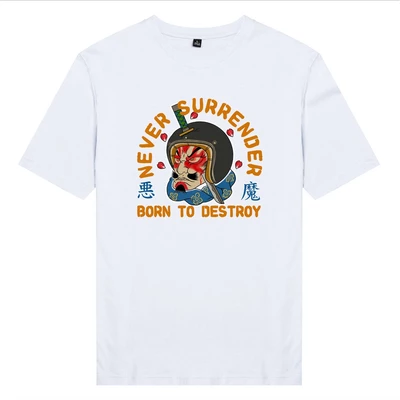 Áo thun tay ngắn unisex Chodole cho cả nam và nữ, chất liệu vải cotton in hình Never Surrender (nhiều màu)