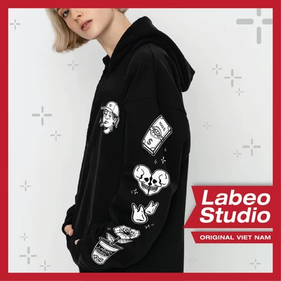 LB47 Áo nỉ, áo hoodie, áo sweater, Hà Nội XXX, local brand Labeo, áo dáng oversize
