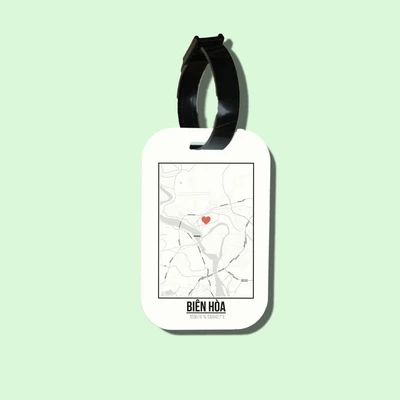 Travel tag cho túi xách/balo du lịch in hình Love City Vietnam - Bien Hoa