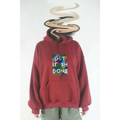 Áo hoodie unisex chodole chất liệu hoodie nỉ, đẹp form rộng cho cả nam và nữ in hình độc đáo Get Shit Done