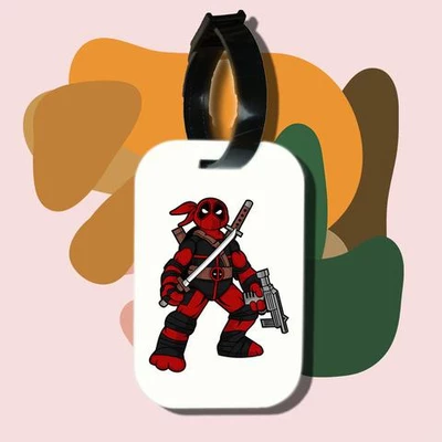 Thẻ hành lý cho túi xách balo du lịch in hình Super Heroes - Ninja Deadpool (nhiều màu)