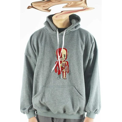 Áo khoác hoodie unisex cotton hình Half Skeleton series - Flash (nhiều màu)