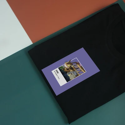Áo thun tay ngắn unisex Chodole cho cả nam và nữ, chất liệu vải cotton in hình Pantone - Catbus