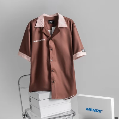 MENDE - CD Band Shirt - Áo Sơ Mi Nam Tay Ngắn