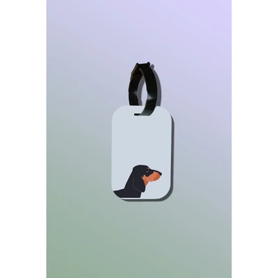 Tag hành lý loại thẻ hành lý làm bằng gỗ ép cán nhựa cao cấp in hình thú cưng Pet Lovers - Side Dachshund
