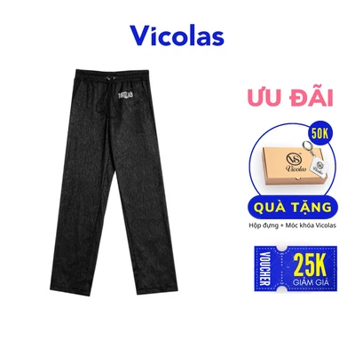 Quần dài nam] chất liệu xốp gấm VICOLAS - ROAD SURFACE PANTS