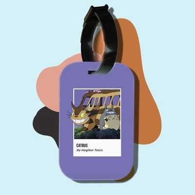 Thẻ hành lý cho túi xách balo du lịch in hình Pantone - Catbus Totoro (nhiều màu)