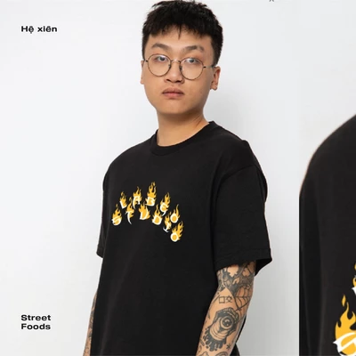 LB84 Áo xiên que Labeo Studio Áo phông áo thun oversize local brand