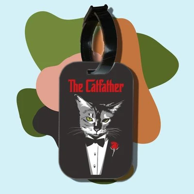 Thẻ hành lý cho túi xách balo du lịch in hình Cat Lover series - The Cat Father (nhiều màu)