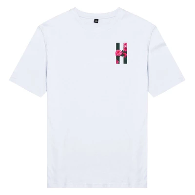 Áo thun tay ngắn unisex Chodole cho cả nam và nữ, chất liệu vải cotton in hình floral text - H