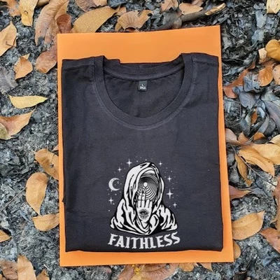 Áo thun tay ngắn unisex Chodole cho cả nam và nữ, chất liệu vải cotton in hình Faithless (nhiều màu)