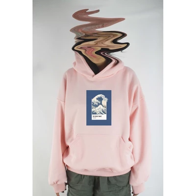 Áo hoodie unisex chodole chất liệu hoodie nỉ, đẹp form rộng cho cả nam và nữ in hình độc đáo Pantone - The Great Wave