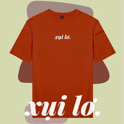 Áo thun tay ngắn unisex Chodole cho cả nam và nữ, chất liệu vải cotton in chữ ngôn ngữ Saigon Xụi lơ (nhiều màu)