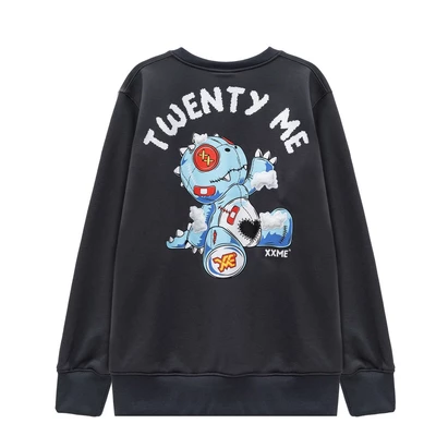 Áo khoác Cardigan nỉ tay dài 3D Thug Rawr Cardigan XXME - Đen
