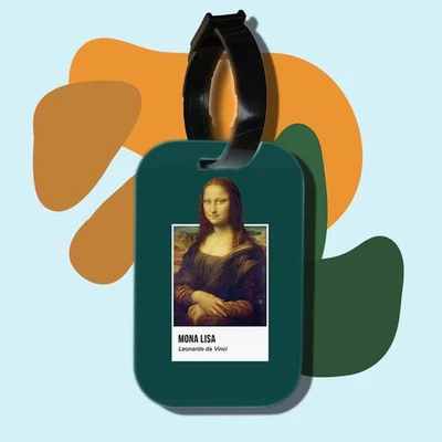 Thẻ hành lý cho túi xách balo du lịch in hình Pantone Series - Mona Lisa (nhiều màu)