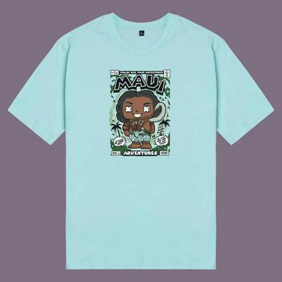 Áo thun chodole cotton unisex in hình popular cartoon Maui
