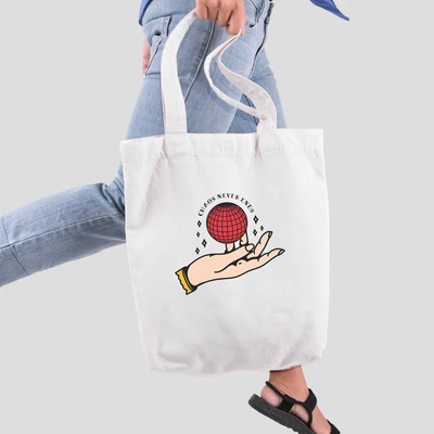 Túi vải tote bag của Chodole chất liệu túi canvas vải bố đẹp in hình độc đáo Ink Art - Chaos never ends
