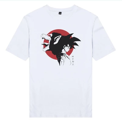 Áo thun tay ngắn unisex Chodole cho cả nam và nữ, chất liệu vải cotton in hình Dragonball - Songoku and Great Monkey