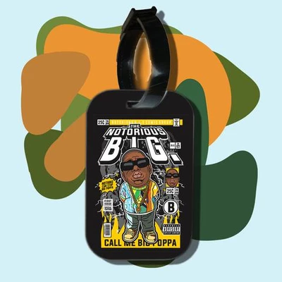 Thẻ hành lý cho túi xách balo du lịch in hình pop culture cartoon series Hip Hop Legends BIG (nhiều màu)