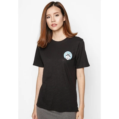 Áo thun tay ngắn unisex Chodole cho cả nam và nữ, chất liệu vải cotton in hình thú cưng Pet Lovers - Chó Husky