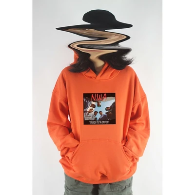 Áo khoác hoodie unisex cotton hình NWA - Straight outta compton (Album cover) (nhiều màu)