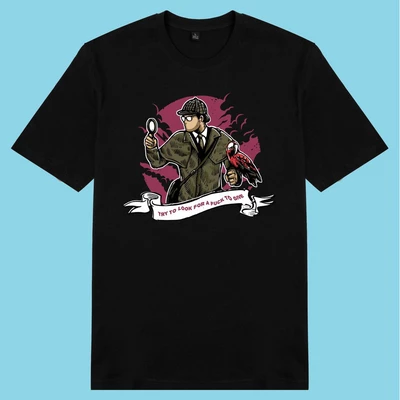 Áo thun tay ngắn unisex Chodole cho cả nam và nữ, chất liệu vải cotton in hình Try to look for a F*** to give