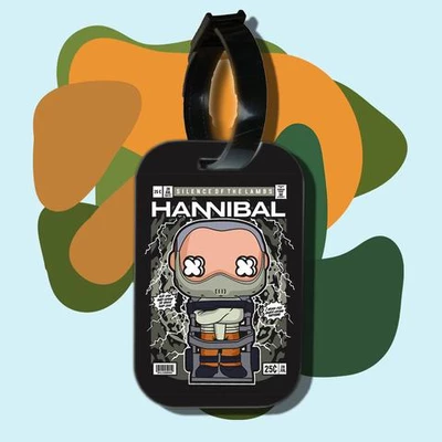 Thẻ hành lý cho túi xách balo du lịch in hình pop culture cartoon series - hannibal (nhiều màu)