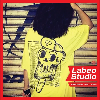 LB30 Skull kem T shirt Áo phông oversize