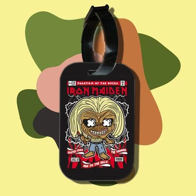 Thẻ hành lý cho túi xách balo du lịch in hình pop culture cartoon series - iron maiden (nhiều màu)