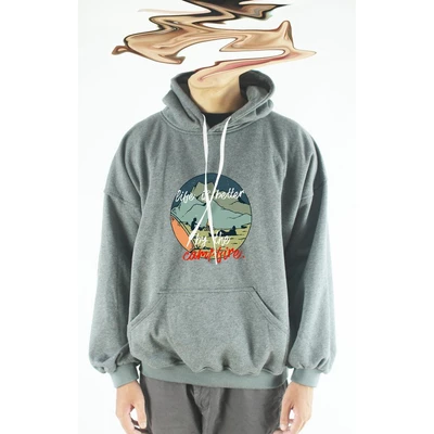Áo hoodie unisex chodole chất liệu hoodie nỉ, đẹp form rộng cho cả nam và nữ in hình độc đáo Camp fire