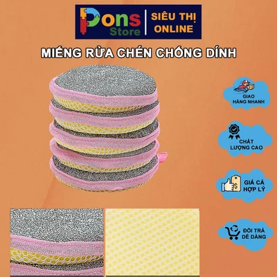 Miếng Rửa Chén Chống Dính Hai Mặt - PON13