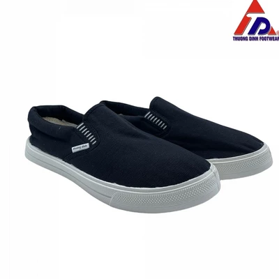 GIẦY VẢI EP02 - Giầy lười màu xanh tím than