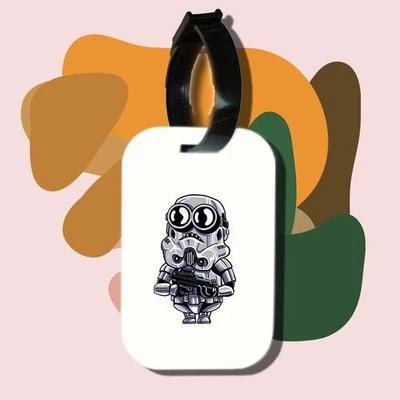 Thẻ hành lý cho túi xách balo du lịch in hình star wars - minion trooper (nhiều màu)