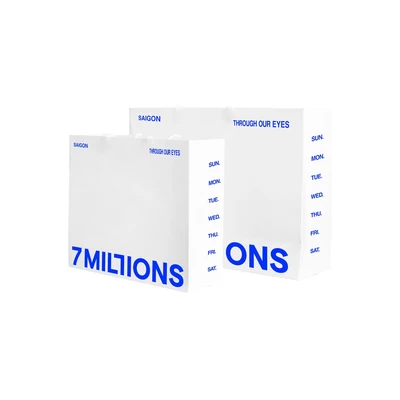 Túi Giấy Quai Vải Cao Cấp 7MILLIONS (Trắng)