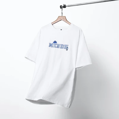 MENDE - Blue Print Tee Trắng - Áo thun tay ngắn màu trắng co giãn 4 chiều