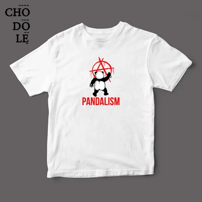 Áo thun tay ngắn unisex Chodole cho cả nam và nữ, chất liệu vải cotton in hình Pandalism