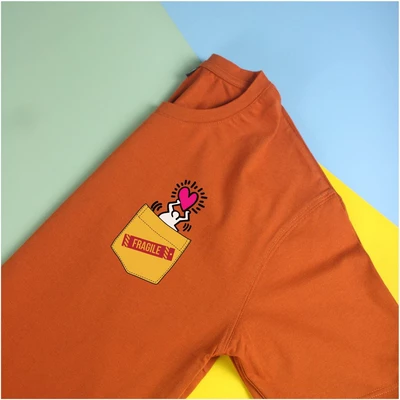 Áo thun cotton 100% in hình Mong manh dễ vỡ