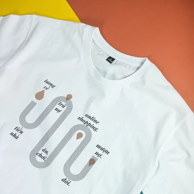 Áo thun ngắn tay unisex Chodole cho cả nam và nữ, chất liệu vải cotton in cotton 100% in hình Lương cycle