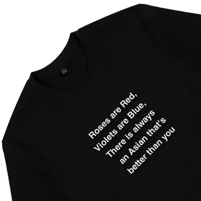 Áo thun unisex áo thun nam nữ cotton 100% in chữ There is always an Asian (nhiều màu)