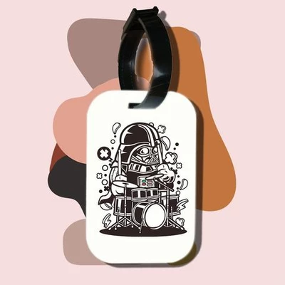 Thẻ hành lý cho túi xách balo du lịch in hình Star Wars Vader Drummer (nhiều màu)